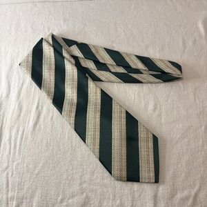 Domani Italy 1970s Mens Tie Striped Polyester Wide Necktie Vintage 70's 52978